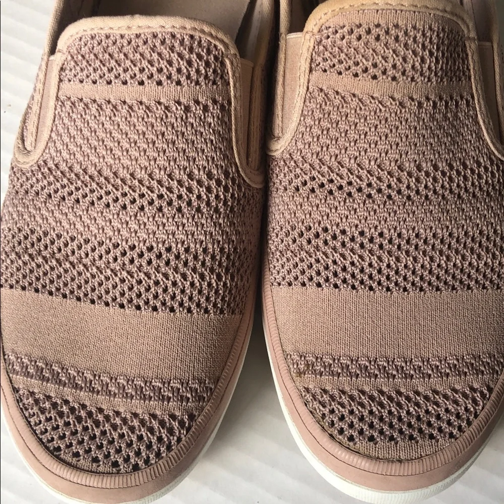 SPERRY Women’s Seaside Striped Knit Slip-on Sneakers size 9.5 Rose